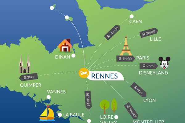 Direct flights to Rennes with Blue Islands this summer
