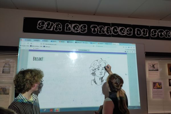 Artiste jersiaise en résidence en collège à St Malo